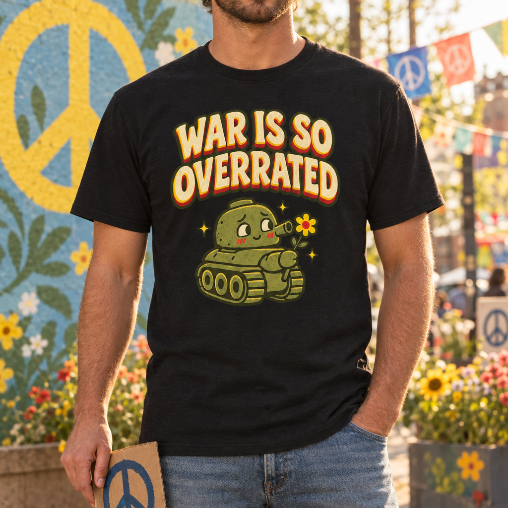 Funny Anti-War T-Shirt for Men