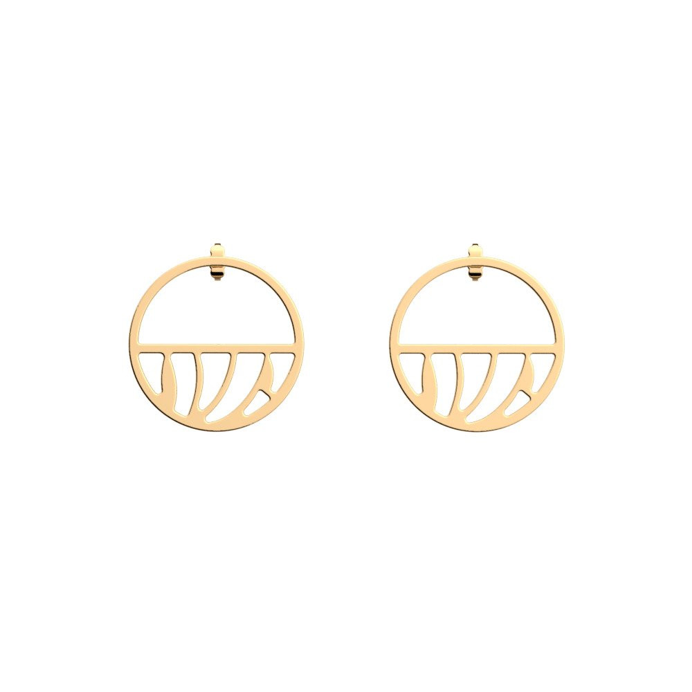 Les Georgettes Orecchini Donna Perroquet 30 mm | Oro Giallo | Personalizzabili