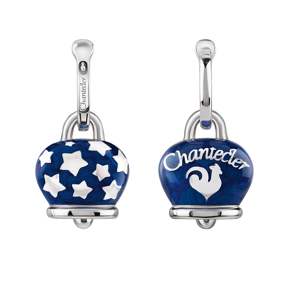 Chantecler Orecchini Donna Campanella Blu | Argento e Smalto Blu | Et Voilà