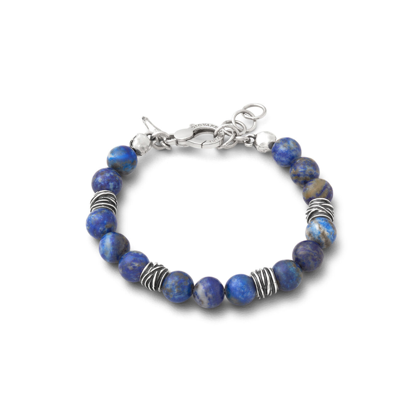 Giovanni Raspini | Bracciale Uomo | Big Tango | Lapislazzuli & Argento | A mano