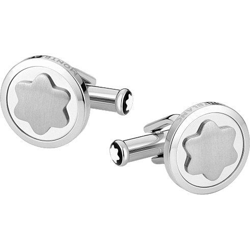 Montblanc Gemelli da Polso Star in Acciaio 116660