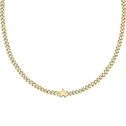 Collana La Petite Story in Acciaio Dorato con Stella