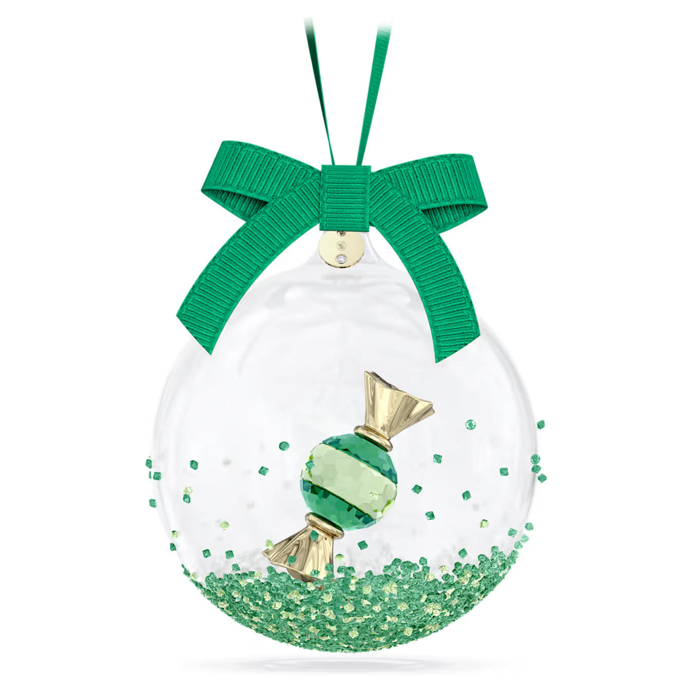 Swarovski Decorazione Natalizia Pallina Verde | Cristalli & Vetro | 230 Faccette