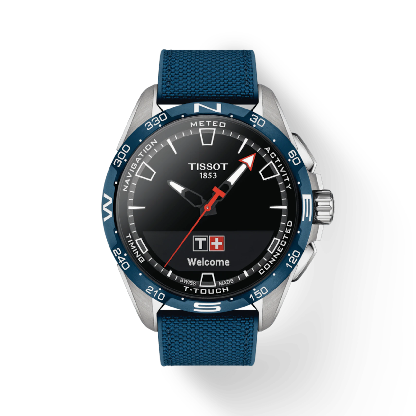 Tissot Orologio T-Touch Connect Solar | Titanio e Ceramica | Cinturino Blu