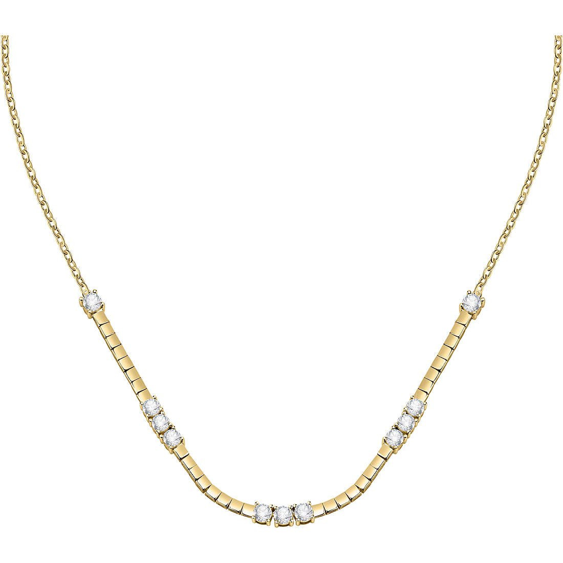 Collana Morellato Donna Scintille in Ottone Oro Giallo con Zirconi