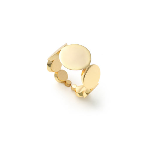 UNOAERRE Anello Donna Dinamica Dorato | Placcato Oro | Design Optical