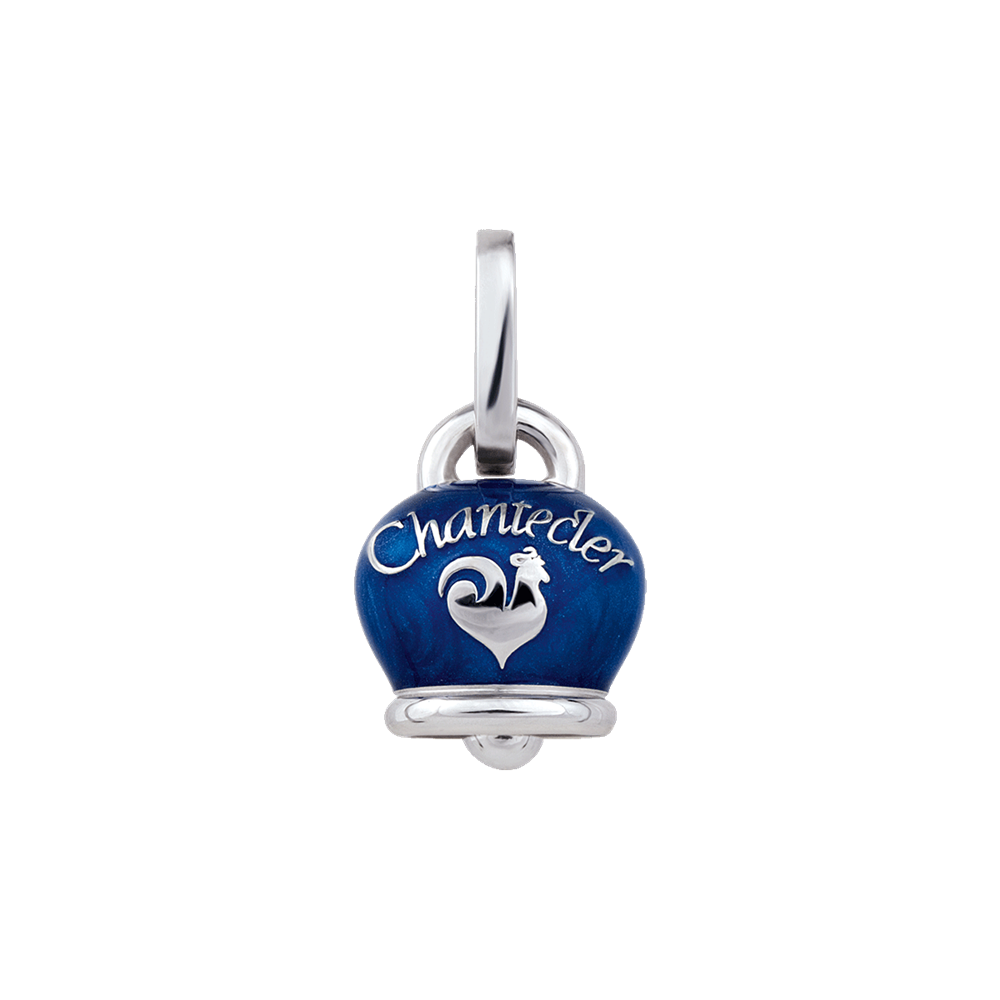Chantecler Ciondolo Donna Campanella Stelline | Argento | Smalto blu perlato