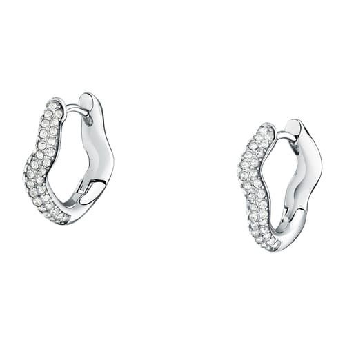 Morellato Orecchini Donna Design Cerchio Acciaio Silver con Cristalli