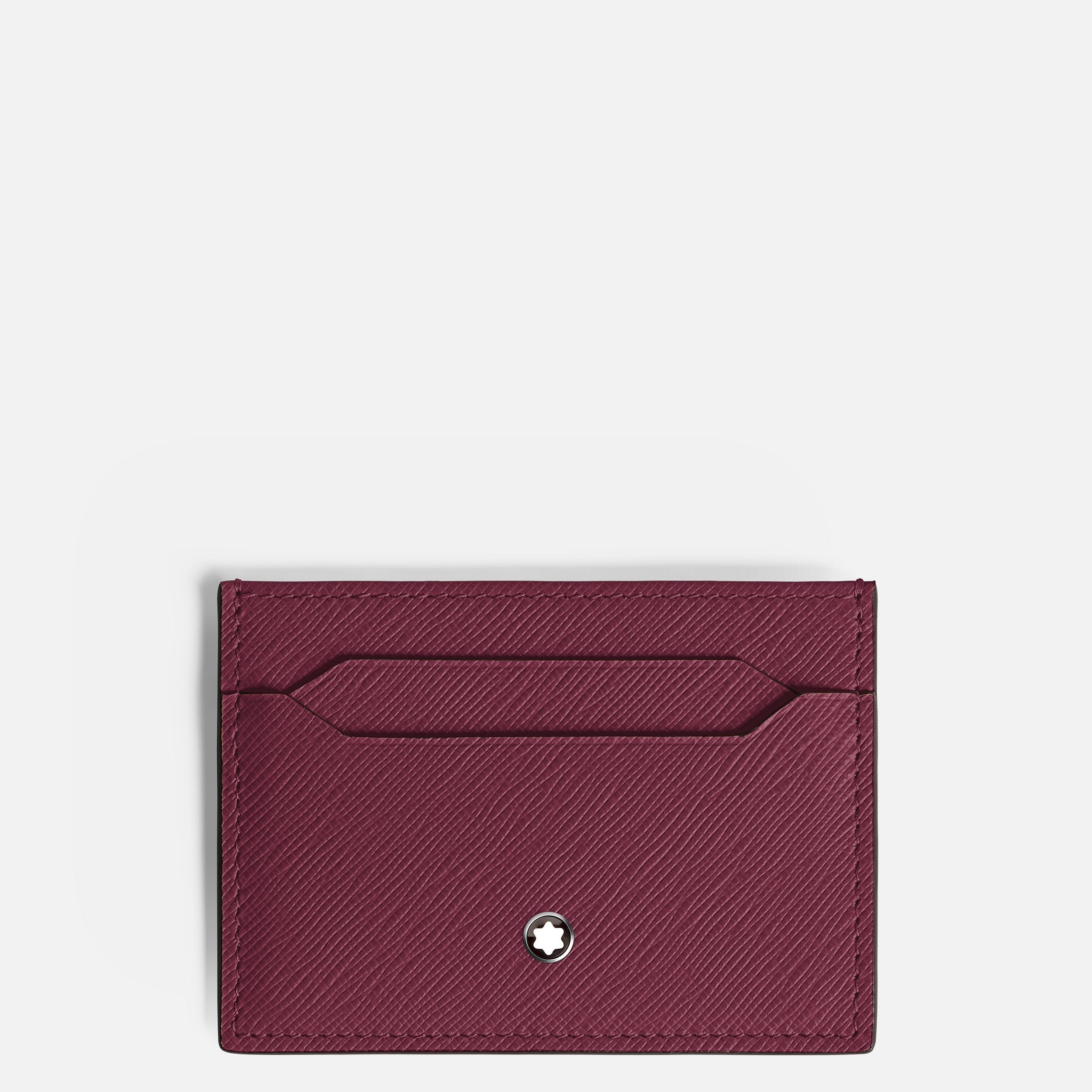 Montblanc Portacarte Sartorial 5 scomparti | Pelle Saffiano cassis | Bordeaux