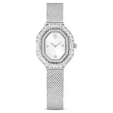 Orologio Swarovski Matrix Octagon argentato con cornice di cristalli