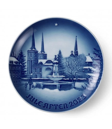 Royal Copenhagen Piatto Natale 2023 Cattedrale di Roskilde | Porcellana | 18 cm