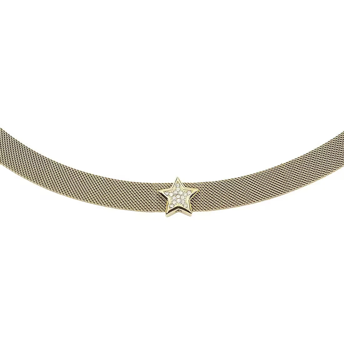 Collana Choker Liu Jo in Acciaio Dorato con Stella
