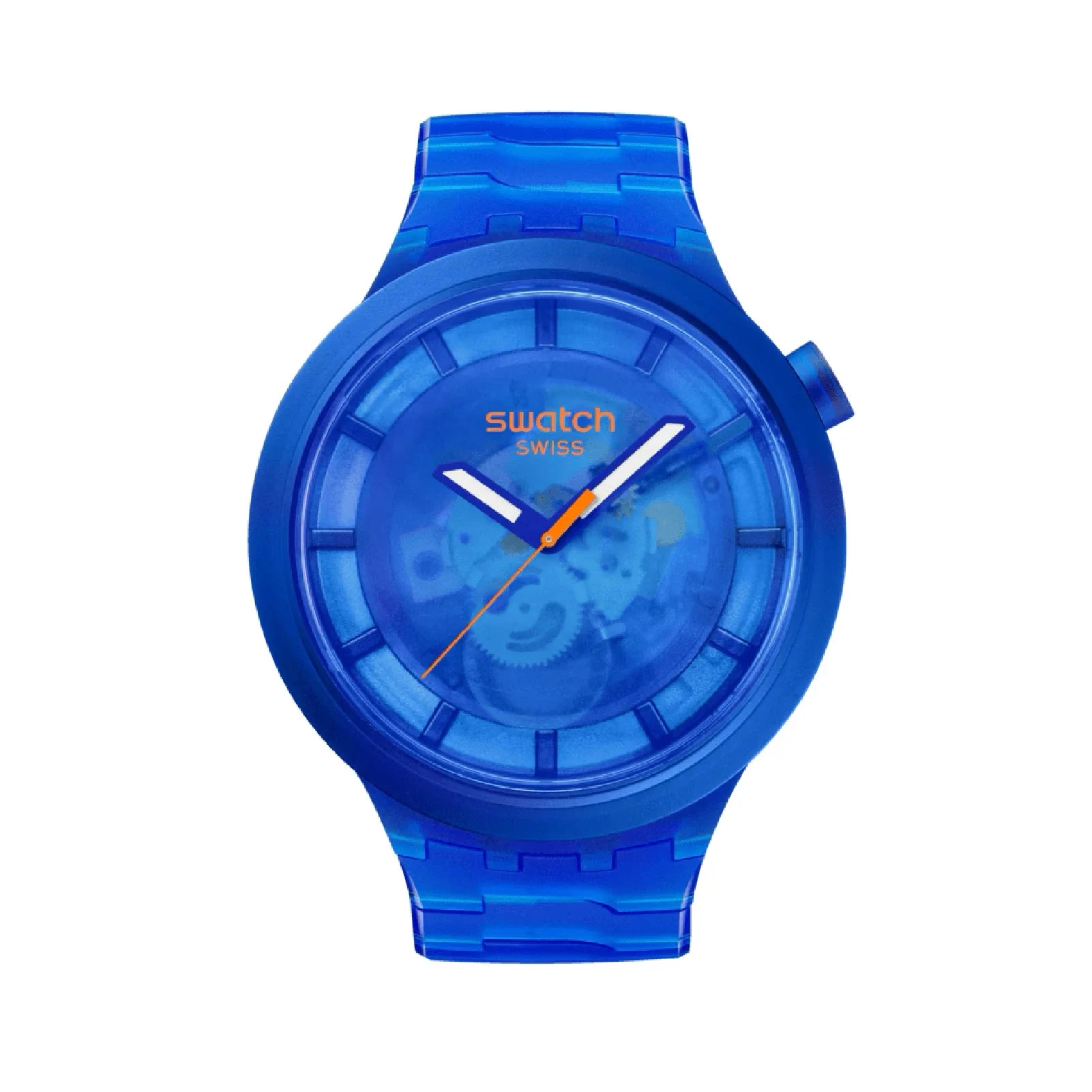 Swatch Orologio Uomo Navy Joy Trasparente | Biosourced | Lancette Fosforescenti