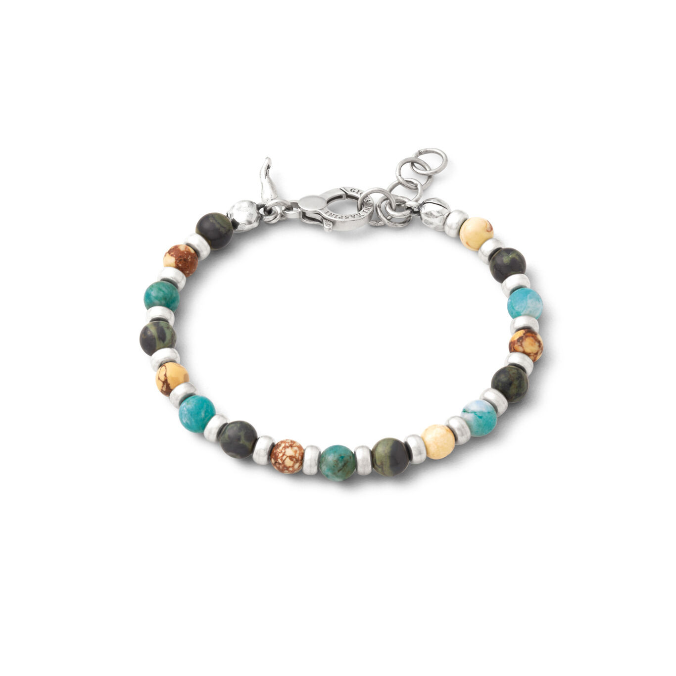 Giovanni Raspini | Bracciale Uomo | Tango Colori Terra | Argento | Emimorfite