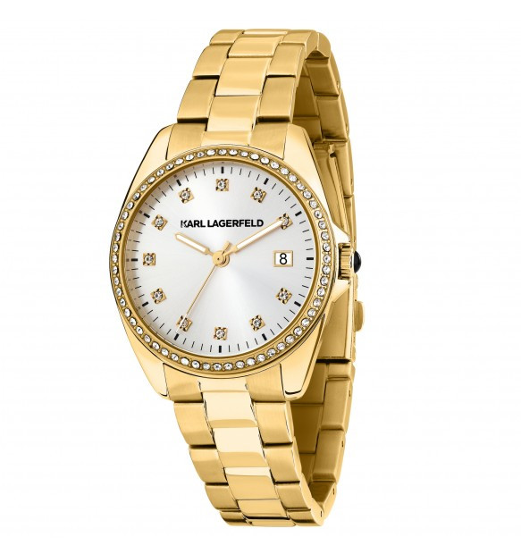 Karl Lagerfeld | Orologio Donna | Dorato con Zirconi | Acciaio Inox | Cassa 35mm