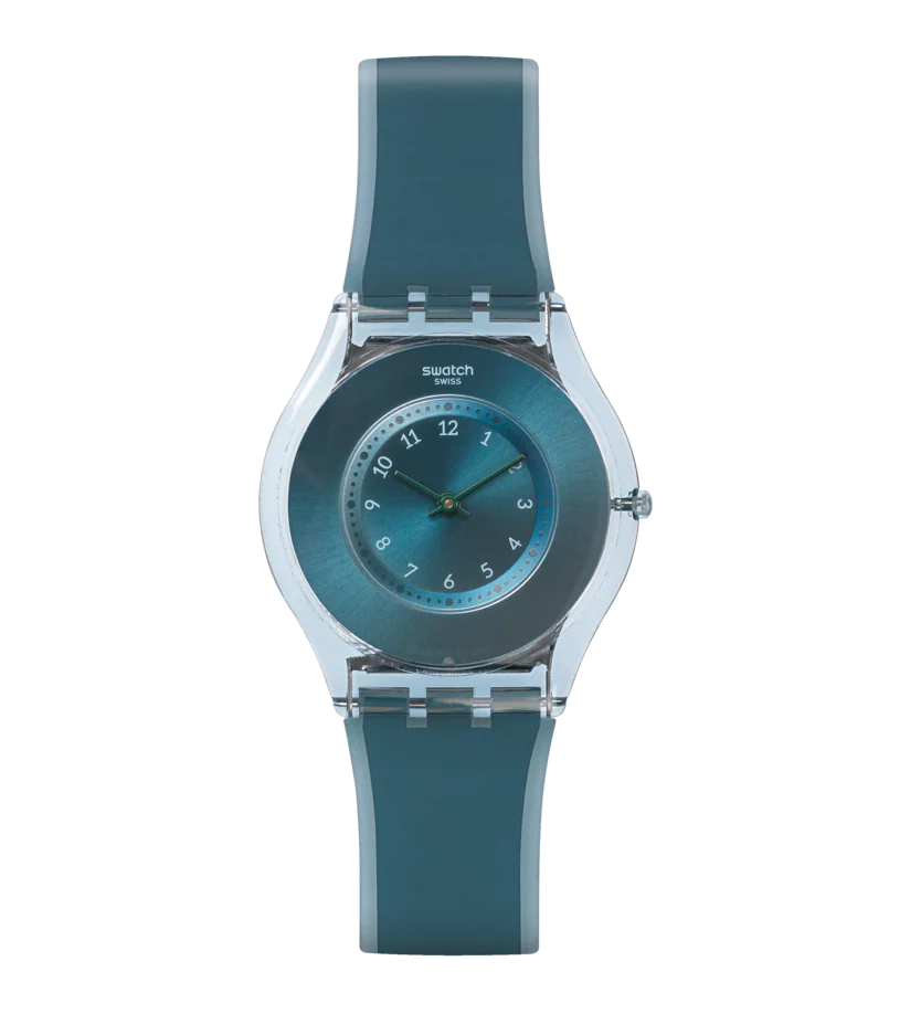 Swatch Orologio Donna Quadrante Blu Brillante | Plastica | Cassa 34mm