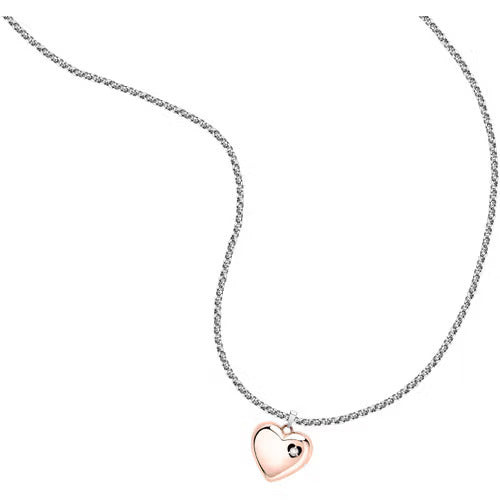 Morellato Collana Donna Cuore Talismani | Acciaio | Argento e Rose-gold