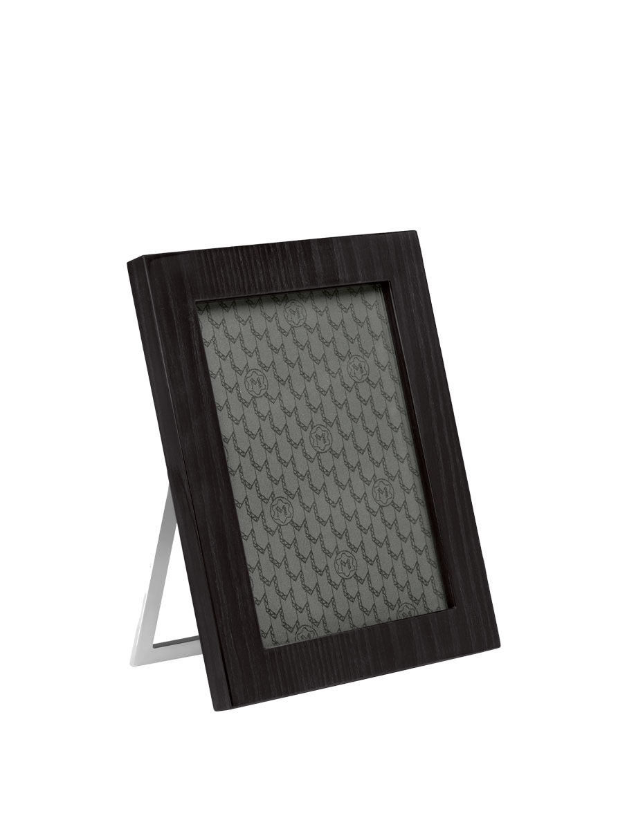 Montblanc Cornice Foto elegante | Pelle e Legno | Placcata Rutenio
