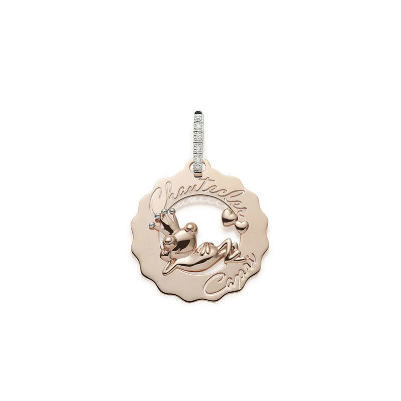 Chantecler Mono Orecchino Principe Ranocchio Innamorato | Oro Rosa 9kt | Capri