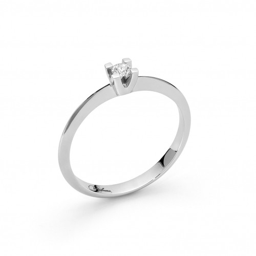 Anello solitario Miluna con diamante