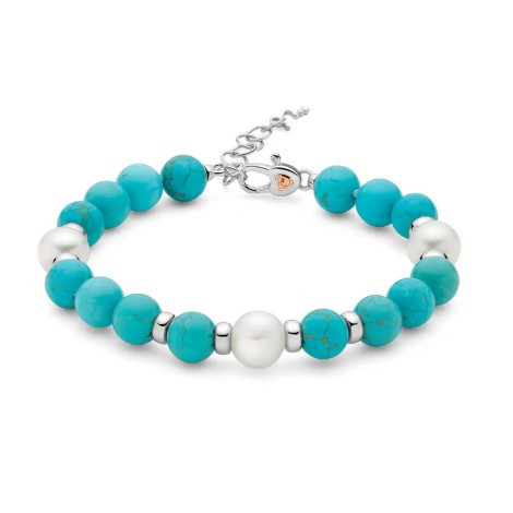 Bracciale Miluna in Argento con Aulite Turchese