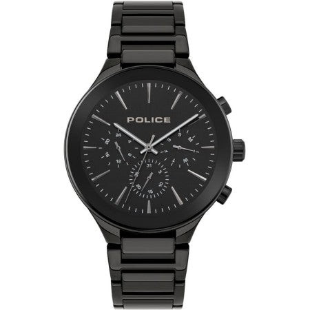 Police Orologio Uomo Quadrante Nero 44mm | Acciaio IP Black | Impermeabile 5 ATM