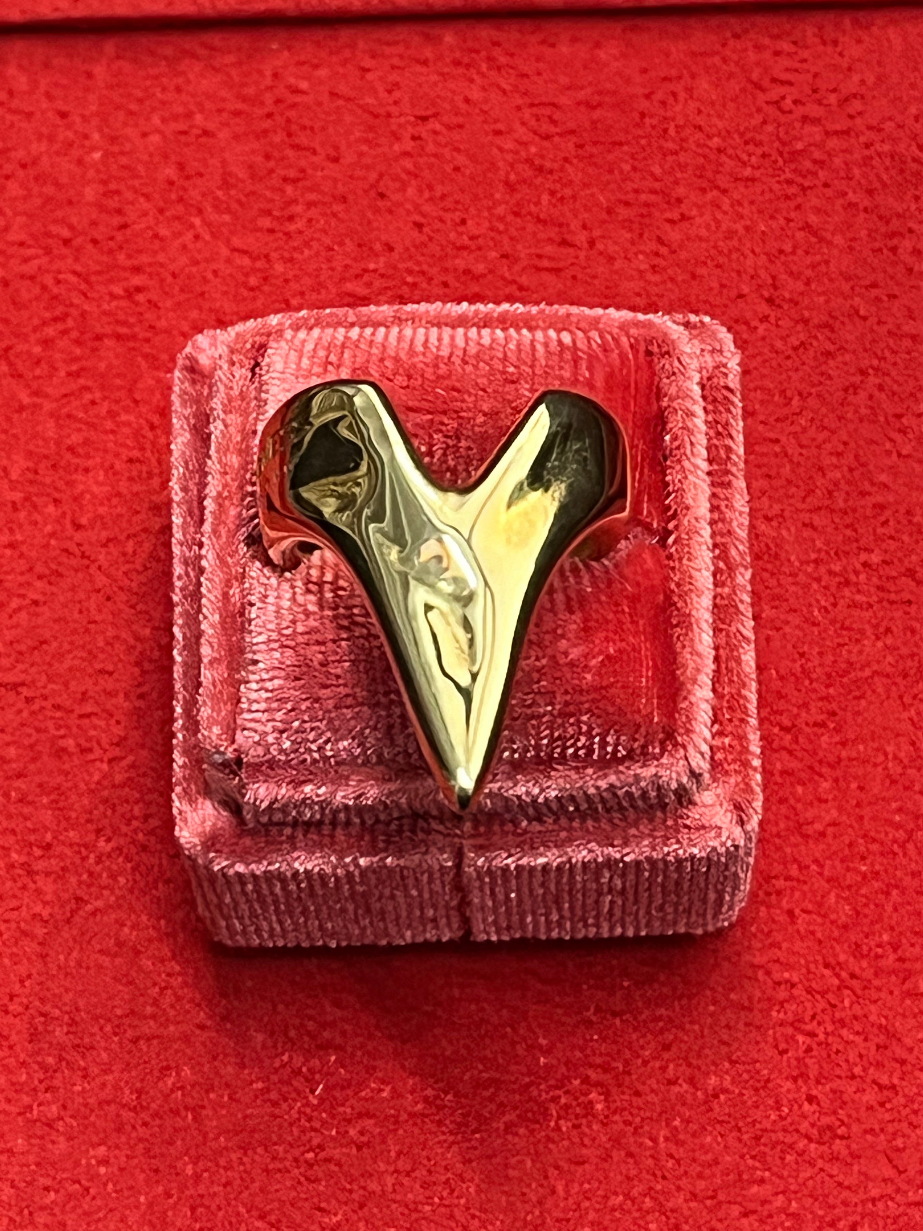 Madness Anello Donna a Punta | Argento Dorato 925 | Scritta Madness