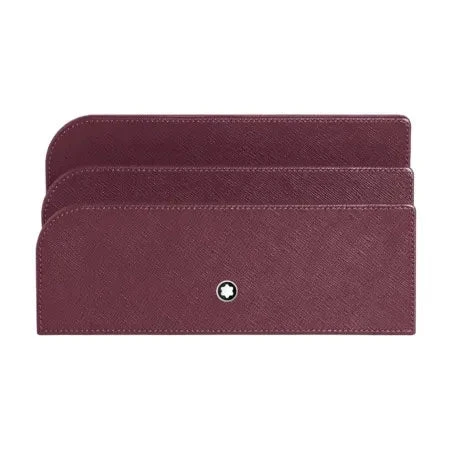 Montblanc Portalettere da Scrivania in Pelle Cassis 134678