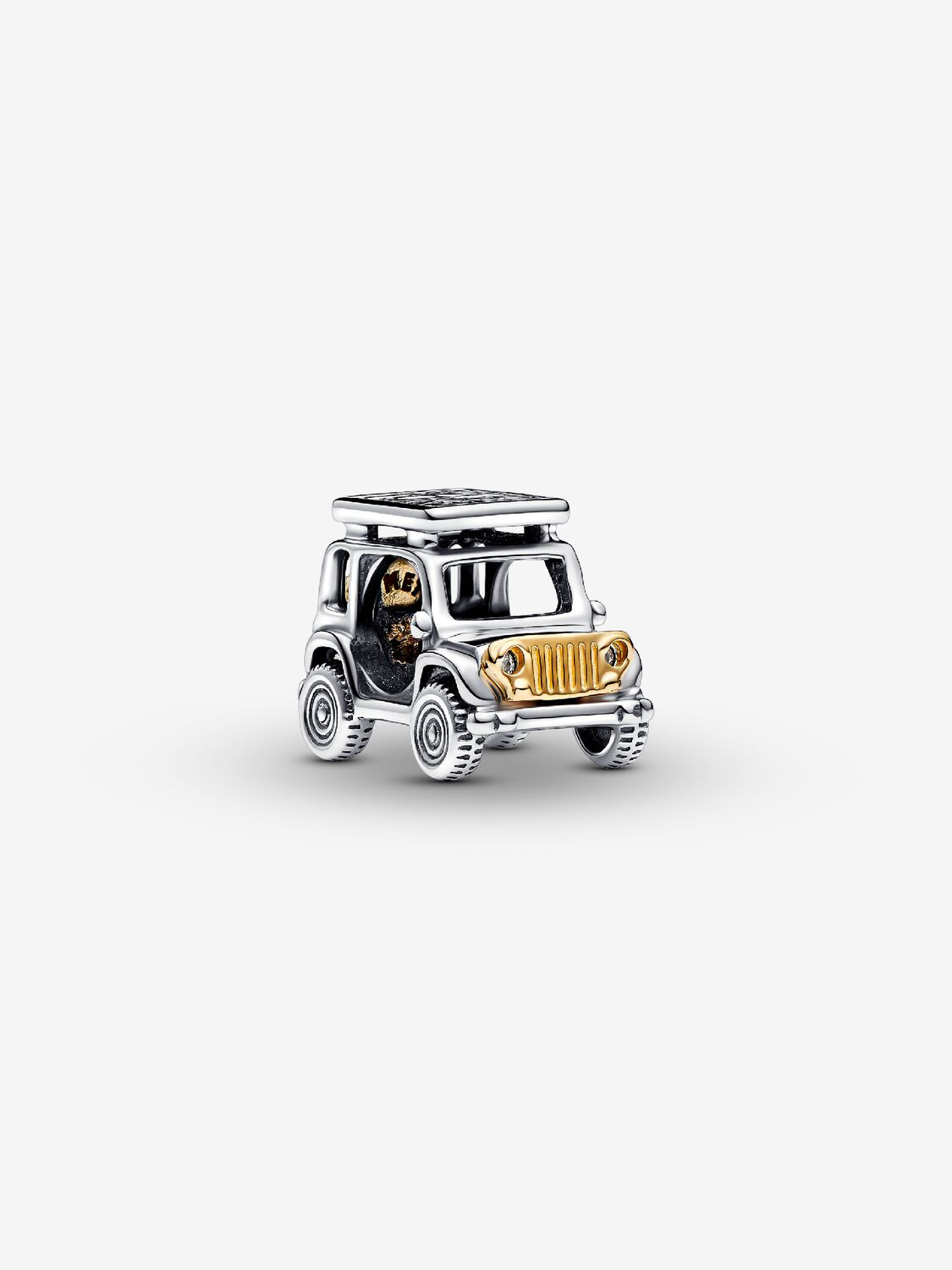 Pandora | Charm | Fuoristrada On The Road | Argento 925 | Oro 14k