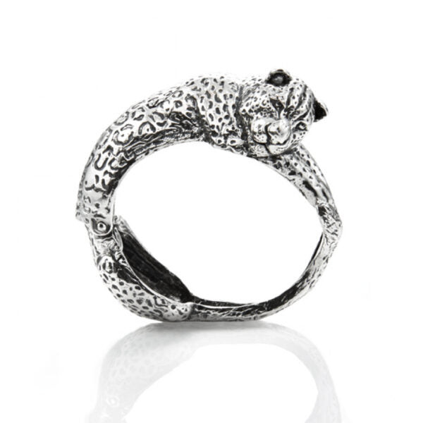 Giovanni Raspini Bracciale Leopardo Maxi in argento 925