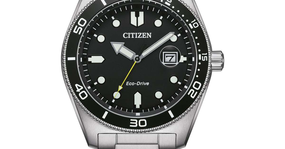 Citizen Orologio Uomo Eco-Drive AW1760-81E Acciaio Nero 43 mm