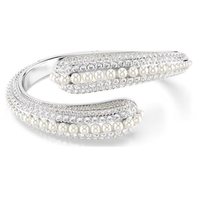 Swarovski Bracciale Donna Rigido Sublima | Rodio & Cristallo Swarovski | Perle