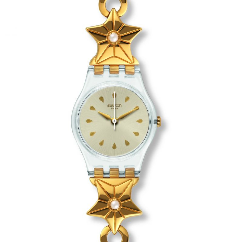 Swatch Orologio Donna Etoile De Mer | Acciaio Inox Dorato | Impermeabile 30m