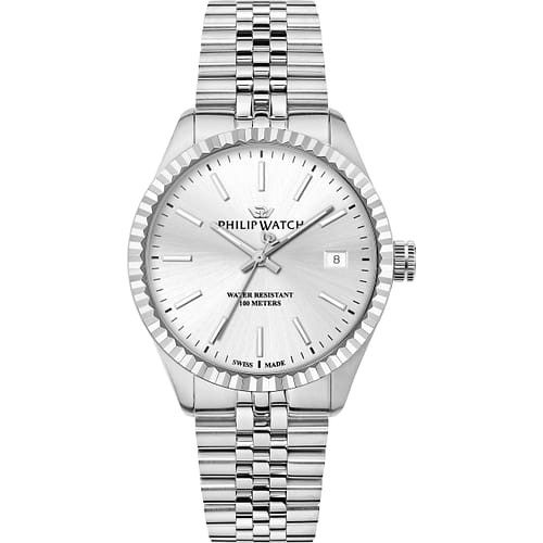Philip Watch Orologio Uomo Caribe Urban con Quadrante Chiaro e Bracciale in