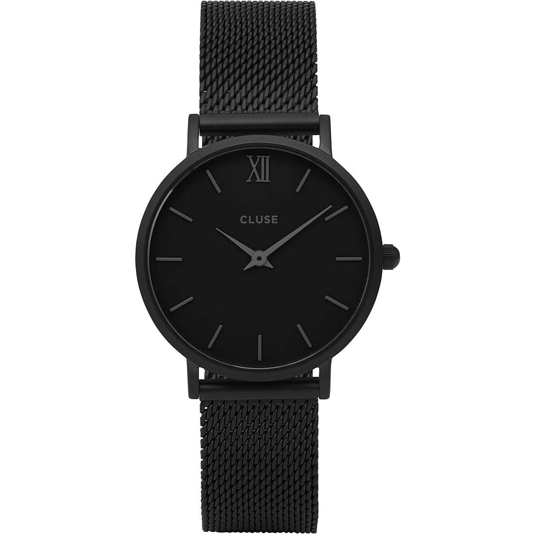 Cluse Orologio Donna Minuit Mesh Nero | Acciaio Inossidabile | 33 mm