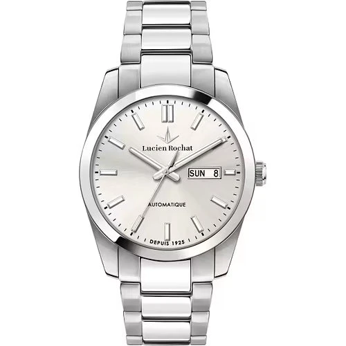 Lucien Rochat Orologio Automatico Uomo Léman Argentato