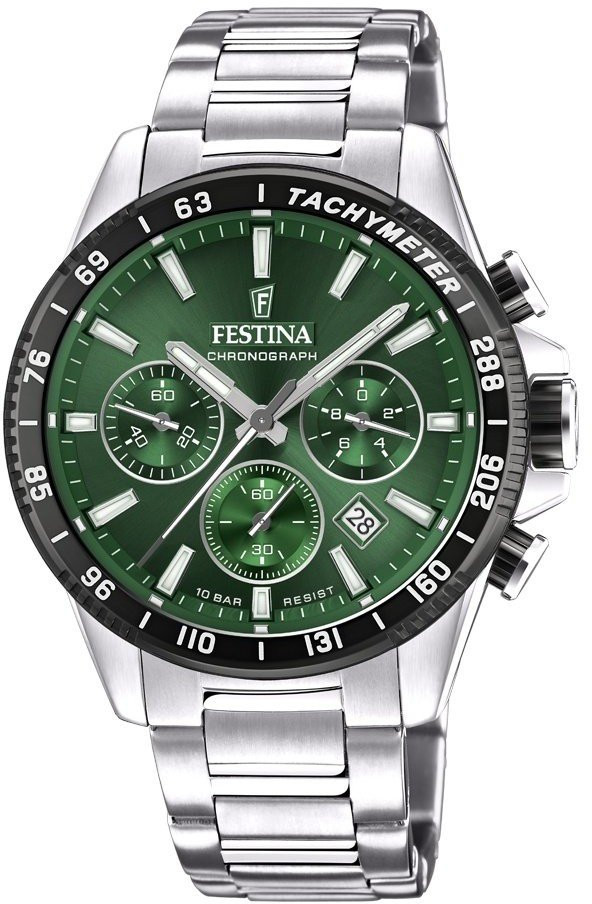 Festina Timeless Chronograph Verde Acciaio