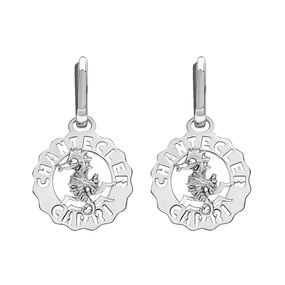 Chantecler Logo Orecchini Mini Gallo in Argento