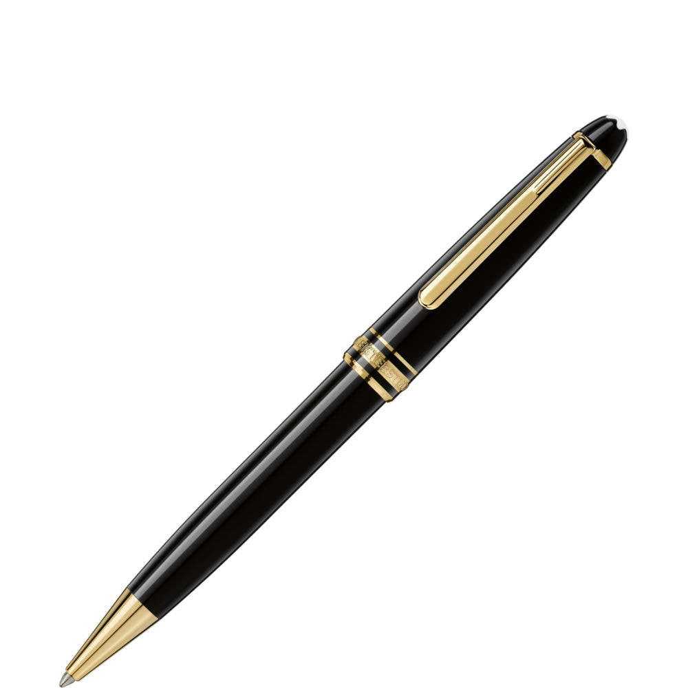 Montblanc | Penna a sfera | Meisterstück Gold-Coated | Resina nera | Clip oro