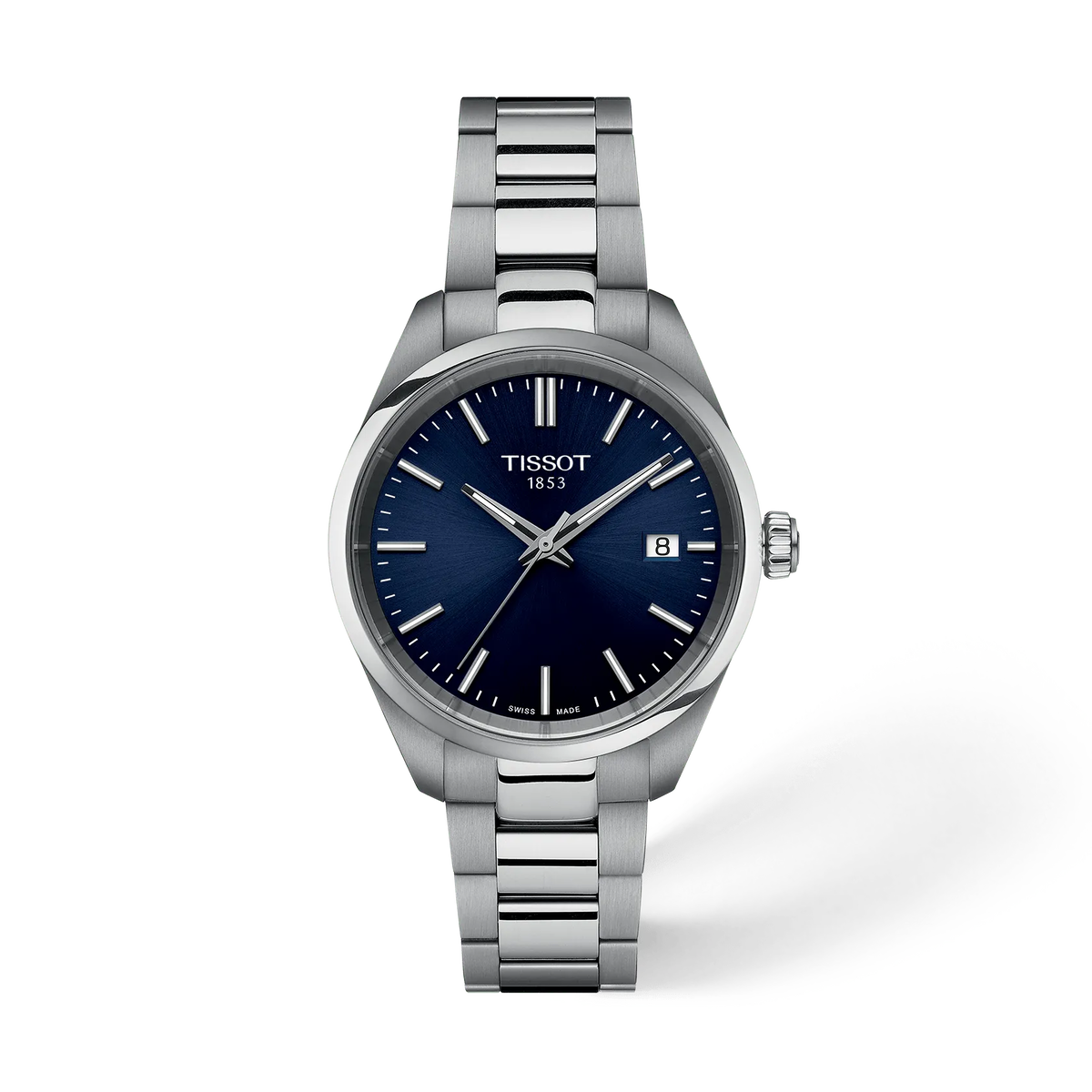 Tissot PR 100 Quarzo Donna 34 mm con Quadrante Blu e Bracciale in Acciaio