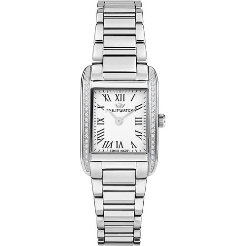 Philip Watch Orologio Donna Museum con Diamanti, Quadrante Chiaro e Bracciale in