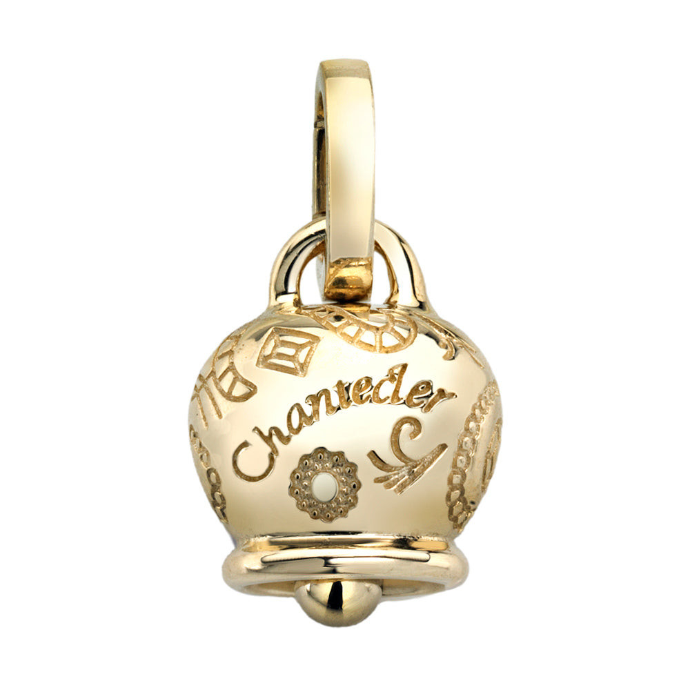Chantecler Ciondolo Campanella con Diamante | Oro Giallo 9kt | Linea Suamèm
