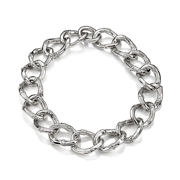 Giovanni Raspini Collana Donna Catena Bambù | Argento 925 | Made in Italy