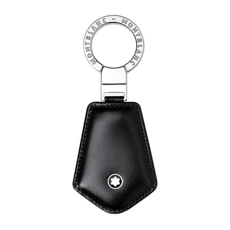 Montblanc | Portachiavi Uomo | Meisterstück | Pelle nera | Anello inciso