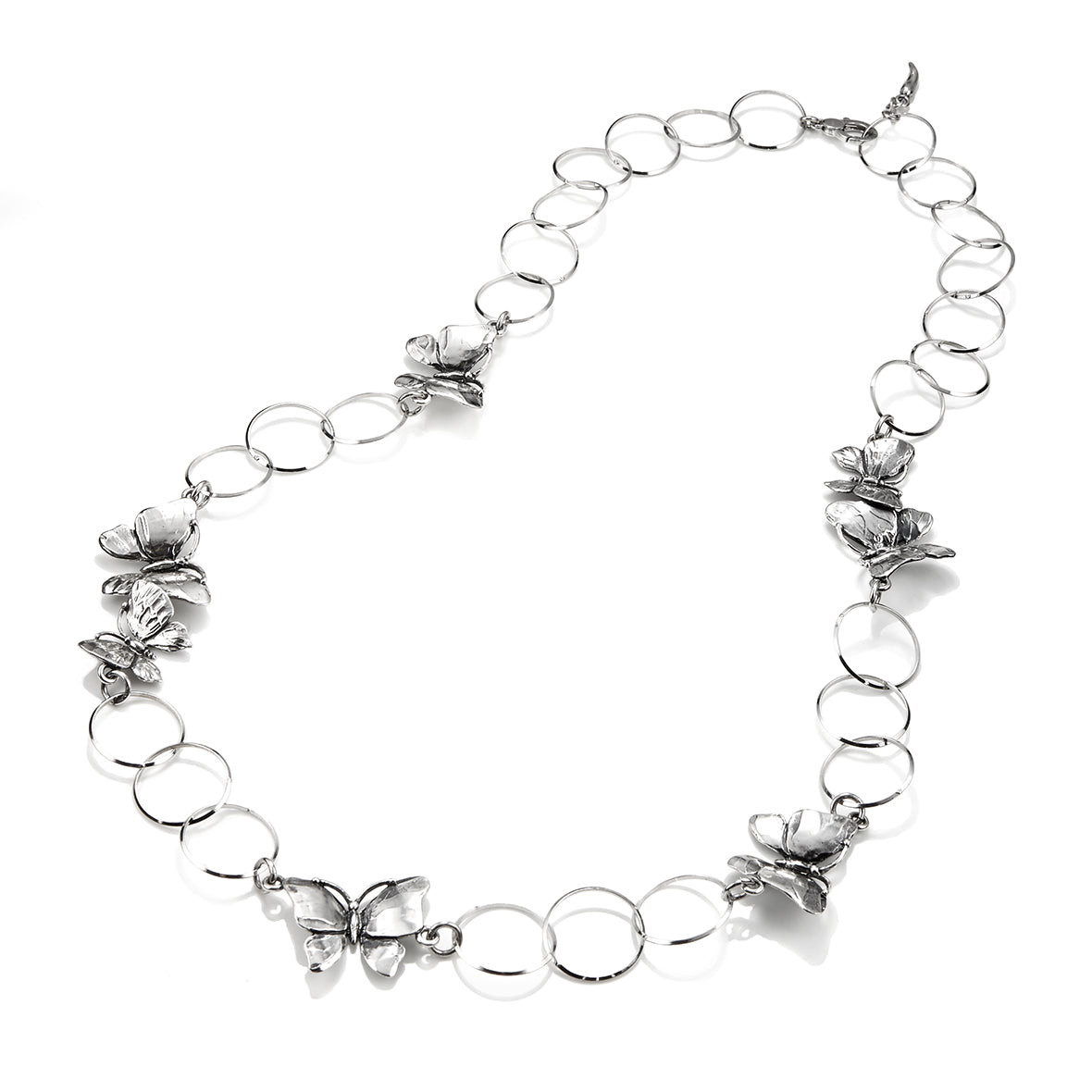 Giovanni Raspini Collana Donna Longuette Farfalle | Argento 925 | Made in Italy