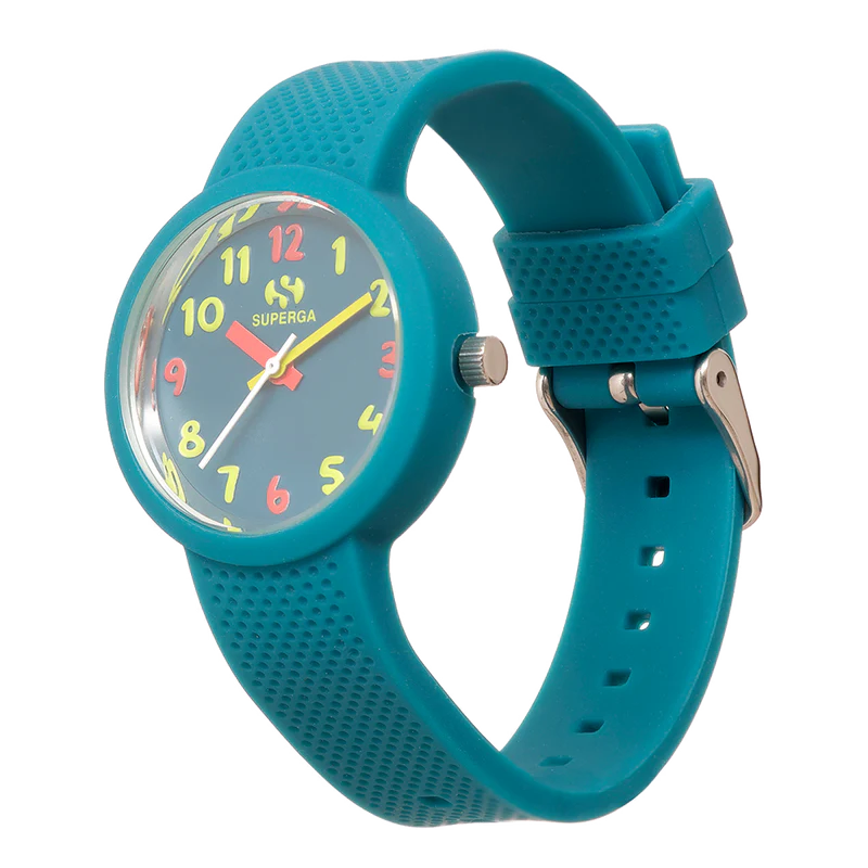 Superga | Orologio Bambino | City Verde Scuro | Silicone | Cassa 34 mm