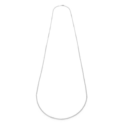UNOAERRE Collana Donna Lunga 120cm | Catena forzatina | Barre tubolari