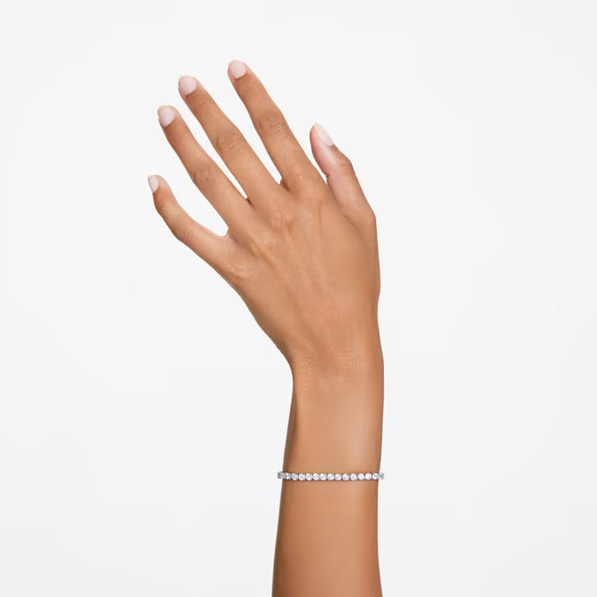 Swarovski Bracciale Donna Matrix Tennis Cristalli | Placcato Rodio | Astuccio