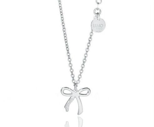 Collana Girocollo Liu Jo in Argento 925 Rodiato con Fiocco