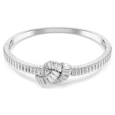 Swarovski | Bracciale Rigido | Matrix Nodo | Rodio | Zirconia